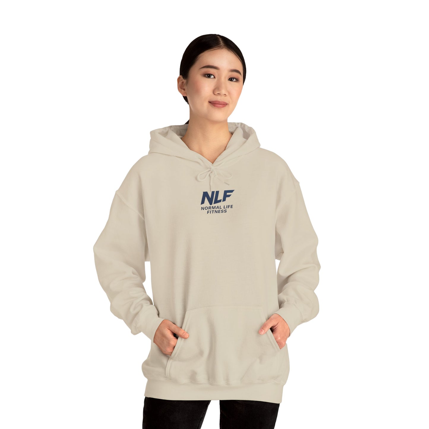 Athletic Hoodie - Bold NLF Logo in Navy - Unisex