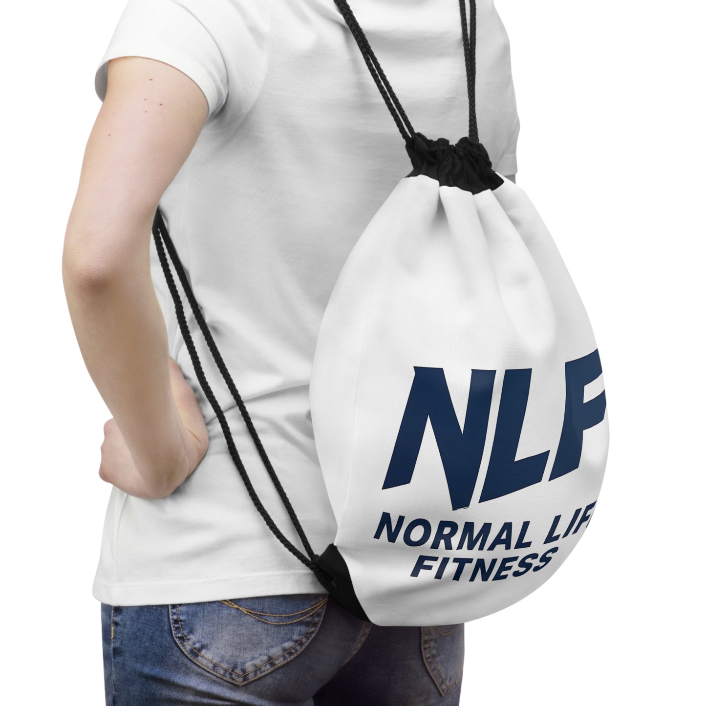 Drawstring Bag Backpack - NLF Athletic Design - Ideal for Gym, Work, and School