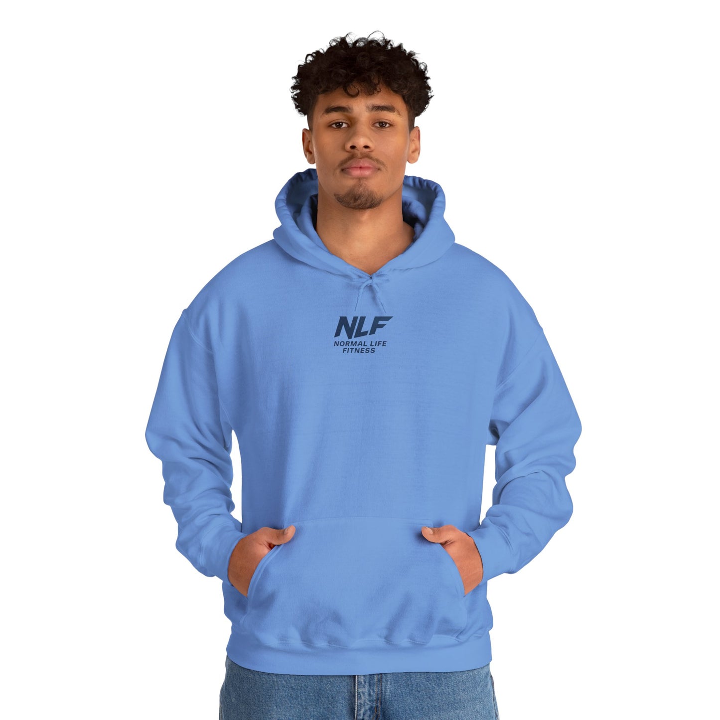 Athletic Hoodie - Bold NLF Logo in Navy - Unisex