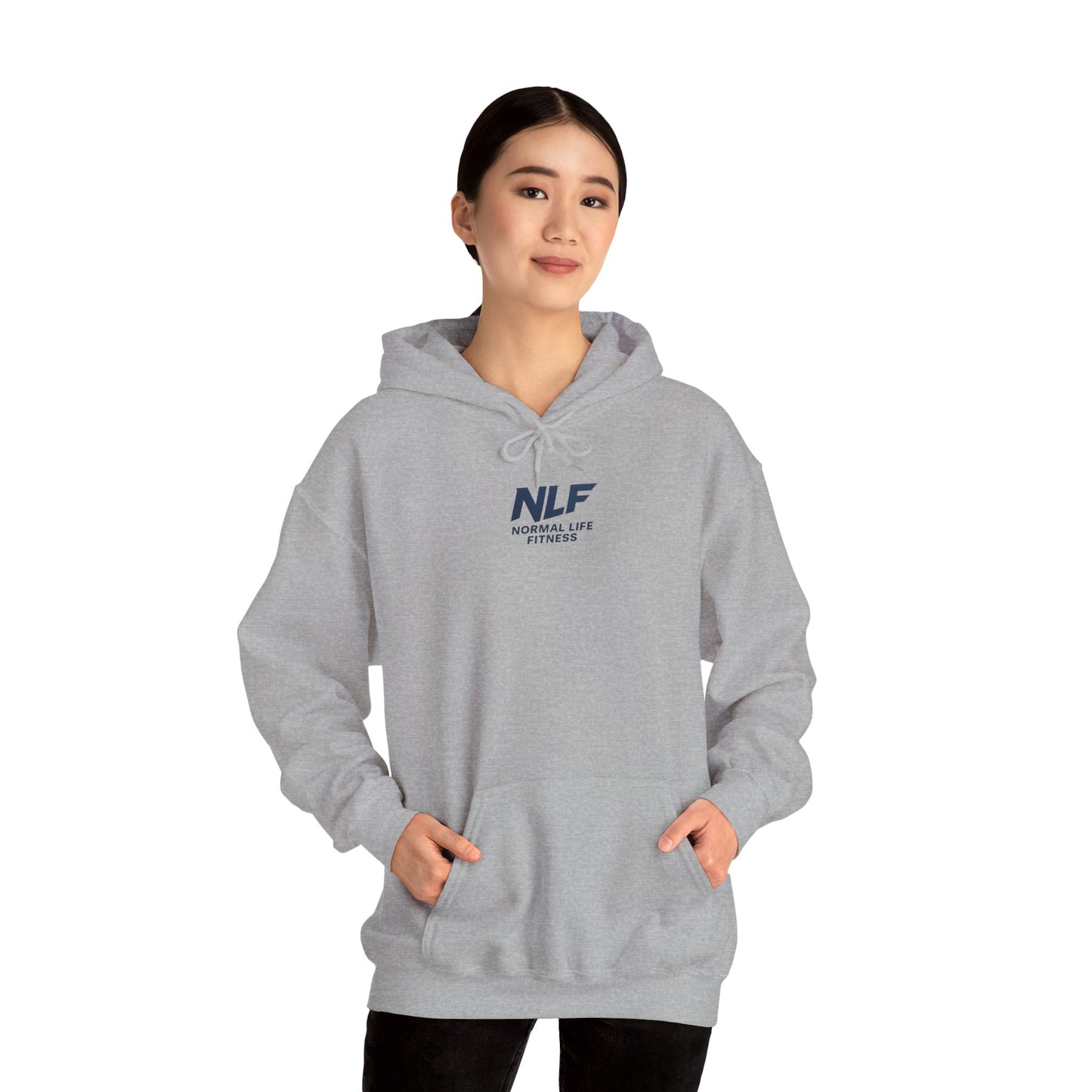 Athletic Hoodie - Bold NLF Logo in Navy - Unisex