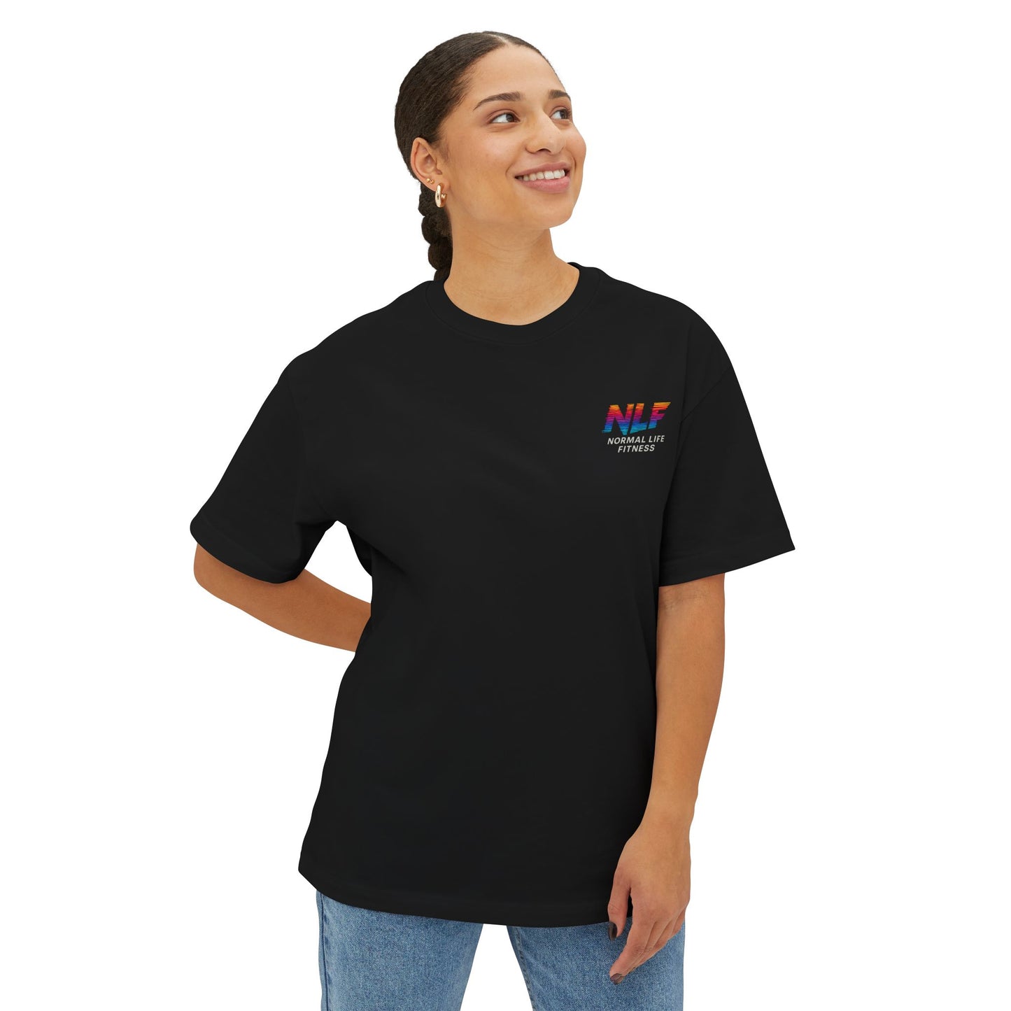 Oversized Tee - Chill Vibes Train Hard Live Normal Fitness Shirt