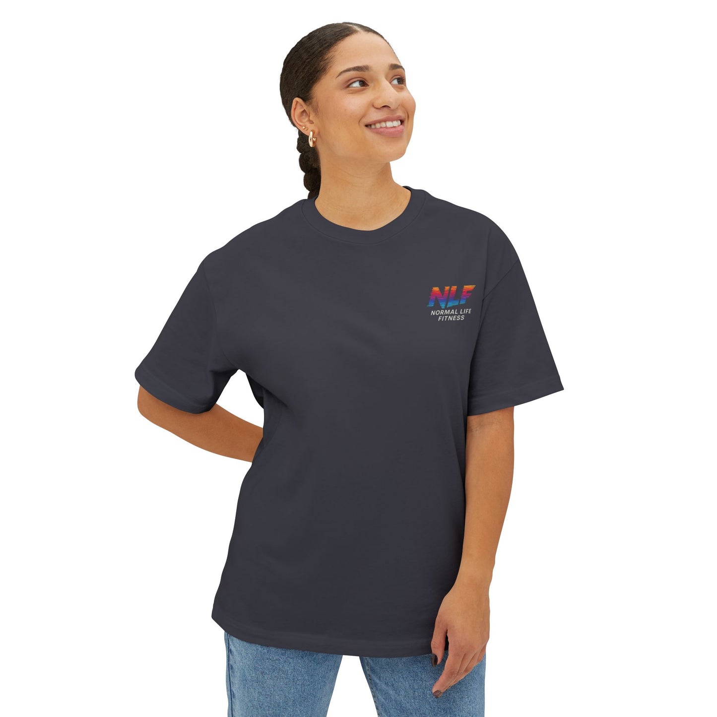 Oversized Tee - Chill Vibes Train Hard Live Normal Fitness Shirt