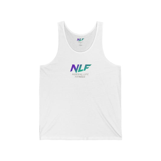 Tank Top - Modern Fitness Lifestyle Quote - Gym Wear - Purple Teal Gradient