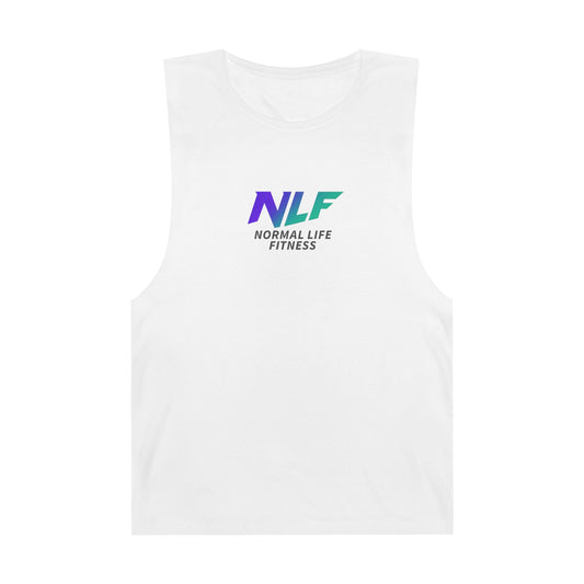Tank Top Fitness Logo Gradient Purple Teal NLF Bold Minimalist Unisex