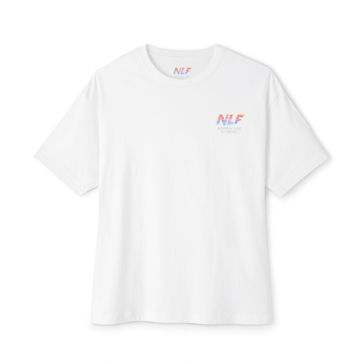 Train Hard Live Normal Oversized Tee with Normal Life Fitness design