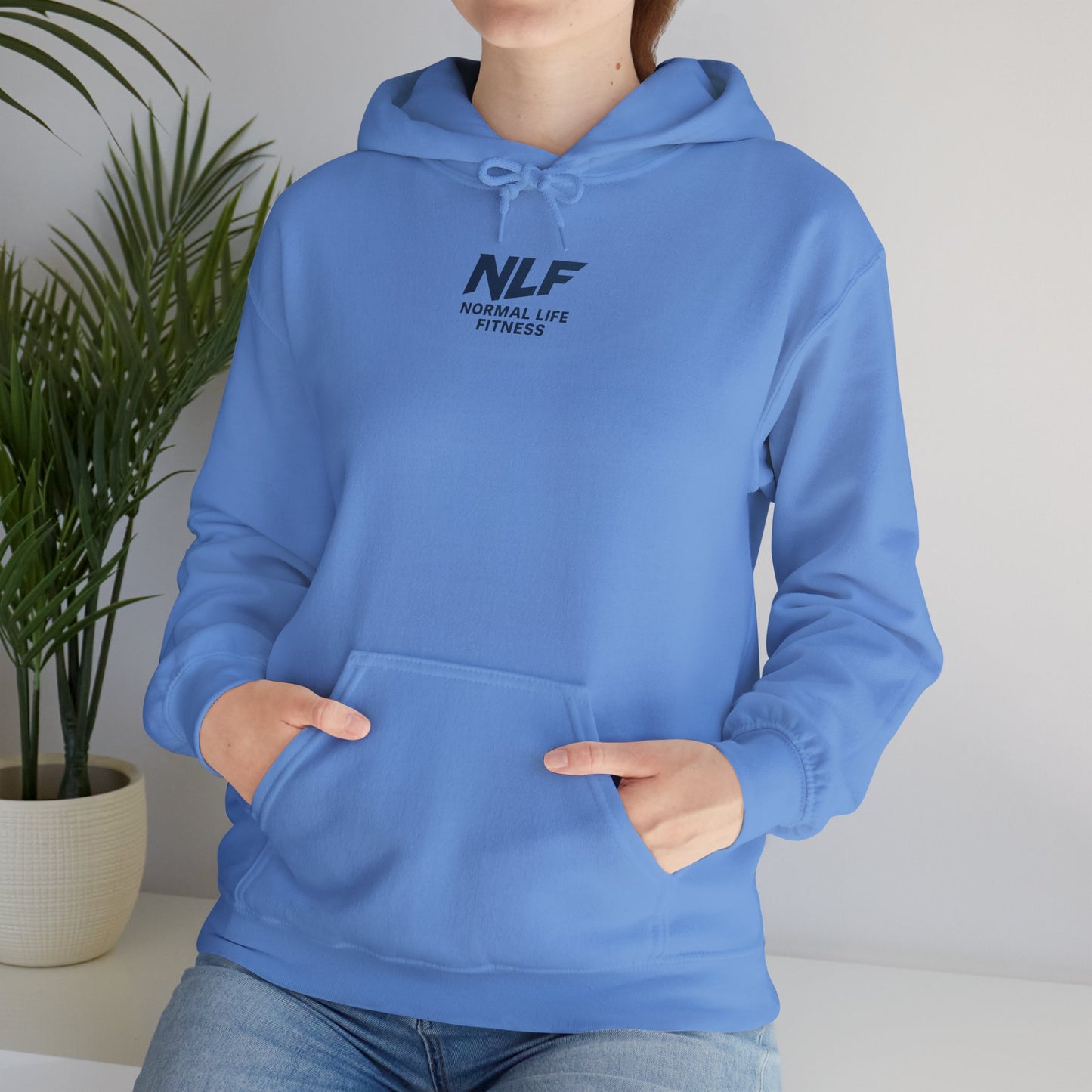 Athletic Hoodie - Bold NLF Logo in Navy - Unisex