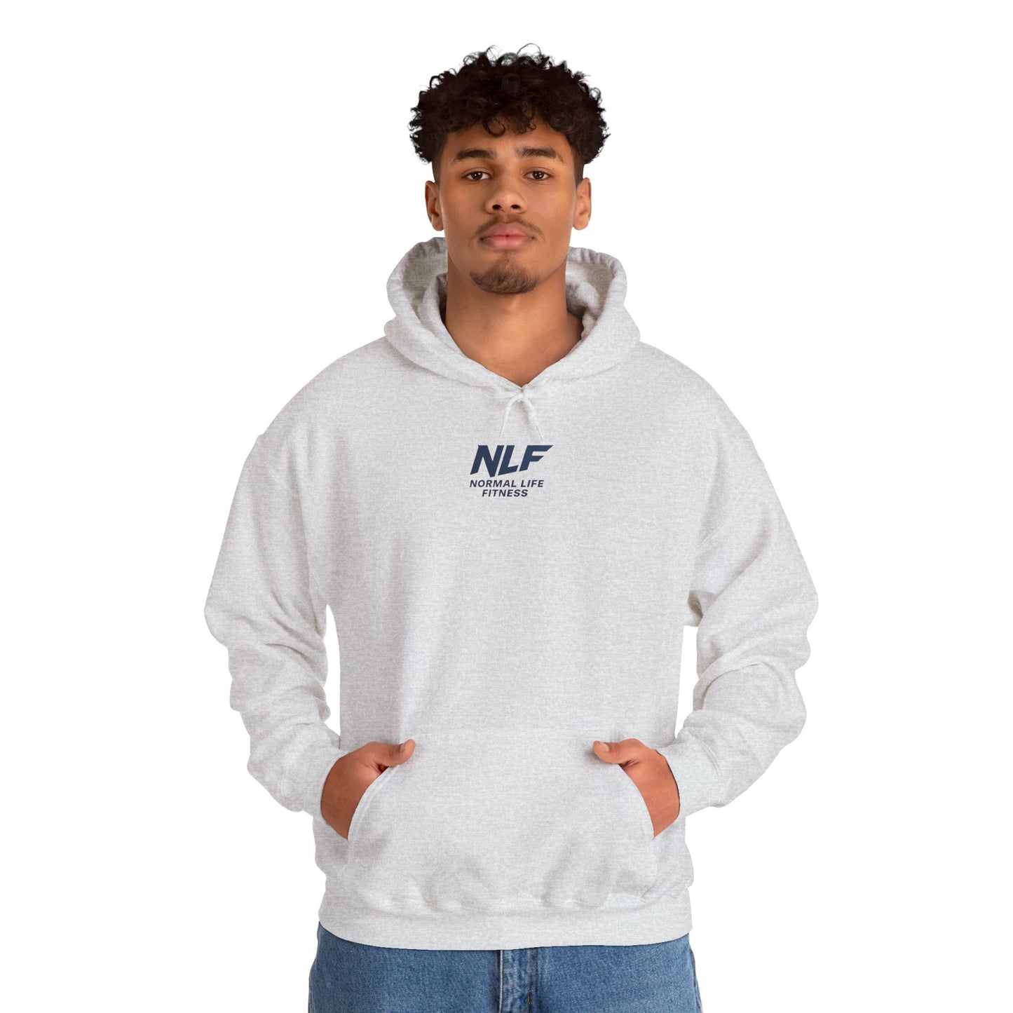 Athletic Hoodie - Bold NLF Logo in Navy - Unisex