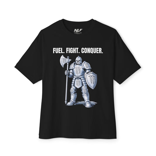 Monster Knight Energy Drink Tee — "Fuel Fight Conquer" Graphic T-Shirt