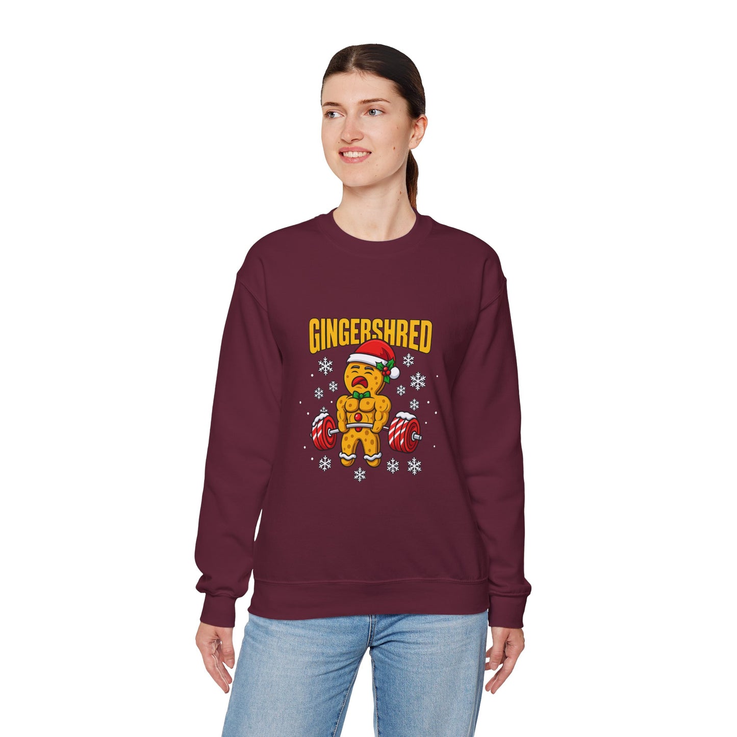 Gym Gingerbread Sweatshirt — Funny Gingershred Workout Pullover