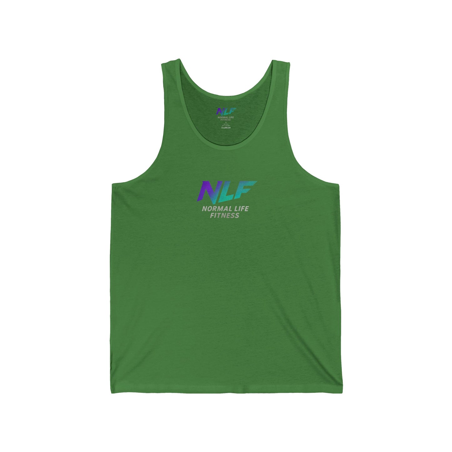Tank Top - Modern Fitness Lifestyle Quote - Gym Wear - Purple Teal Gradient