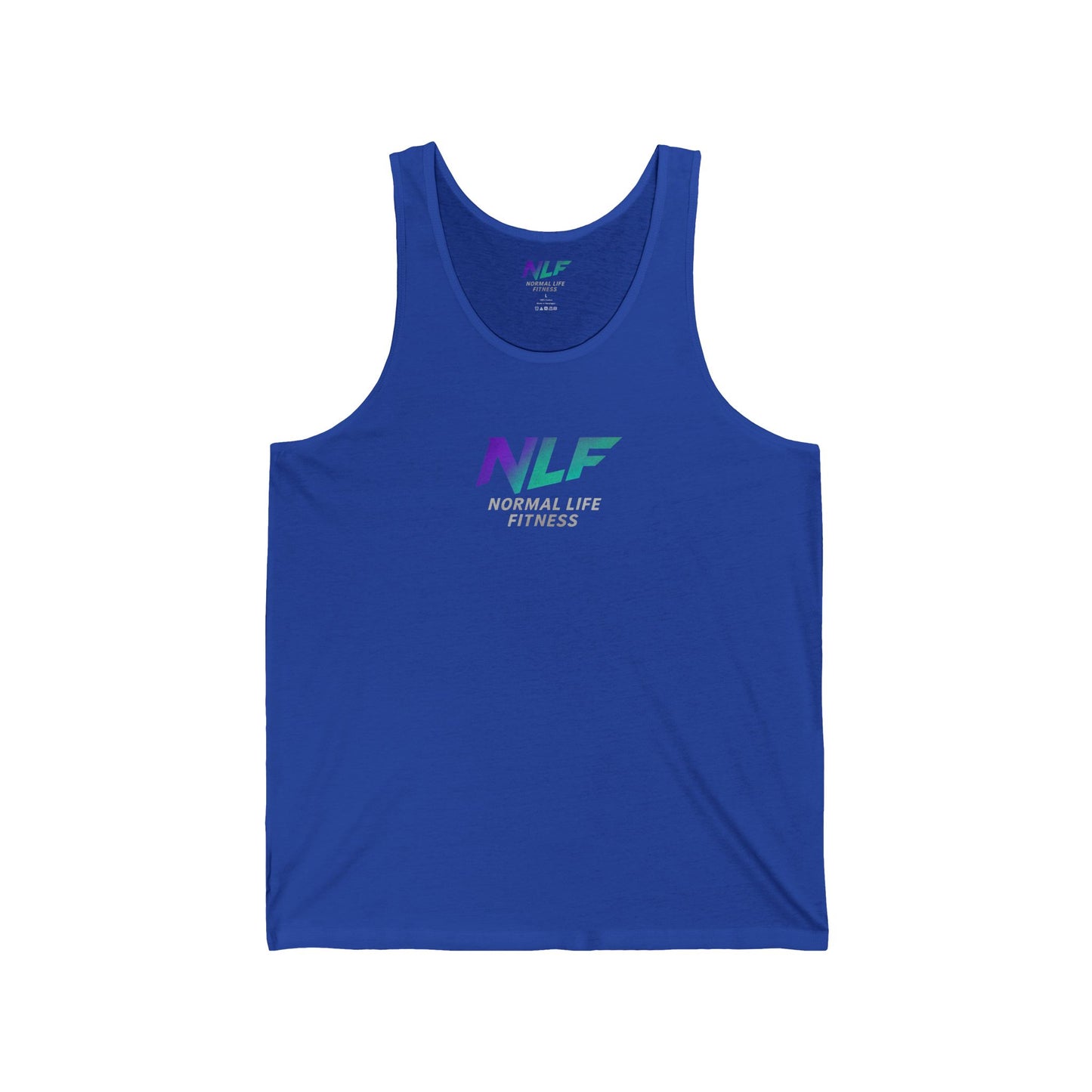 Tank Top - Modern Fitness Lifestyle Quote - Gym Wear - Purple Teal Gradient