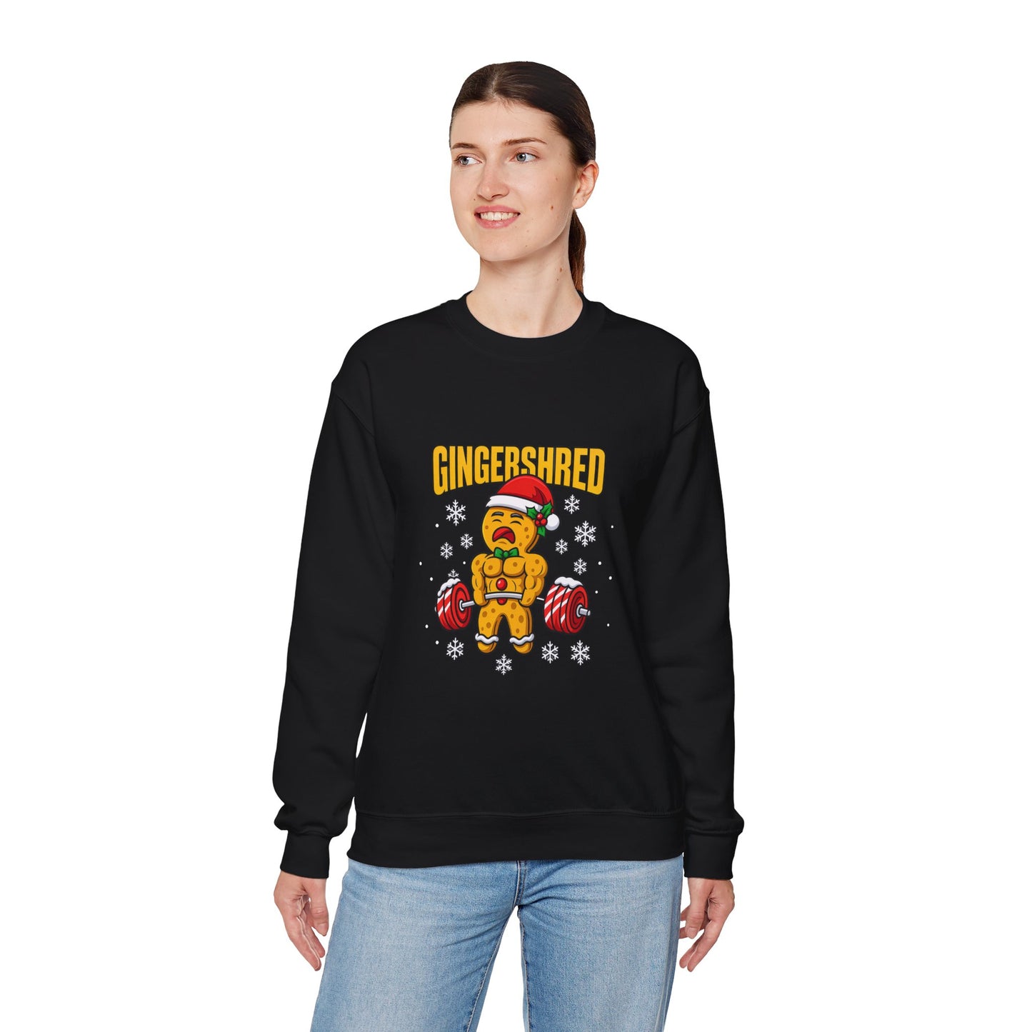 Gym Gingerbread Sweatshirt — Funny Gingershred Workout Pullover