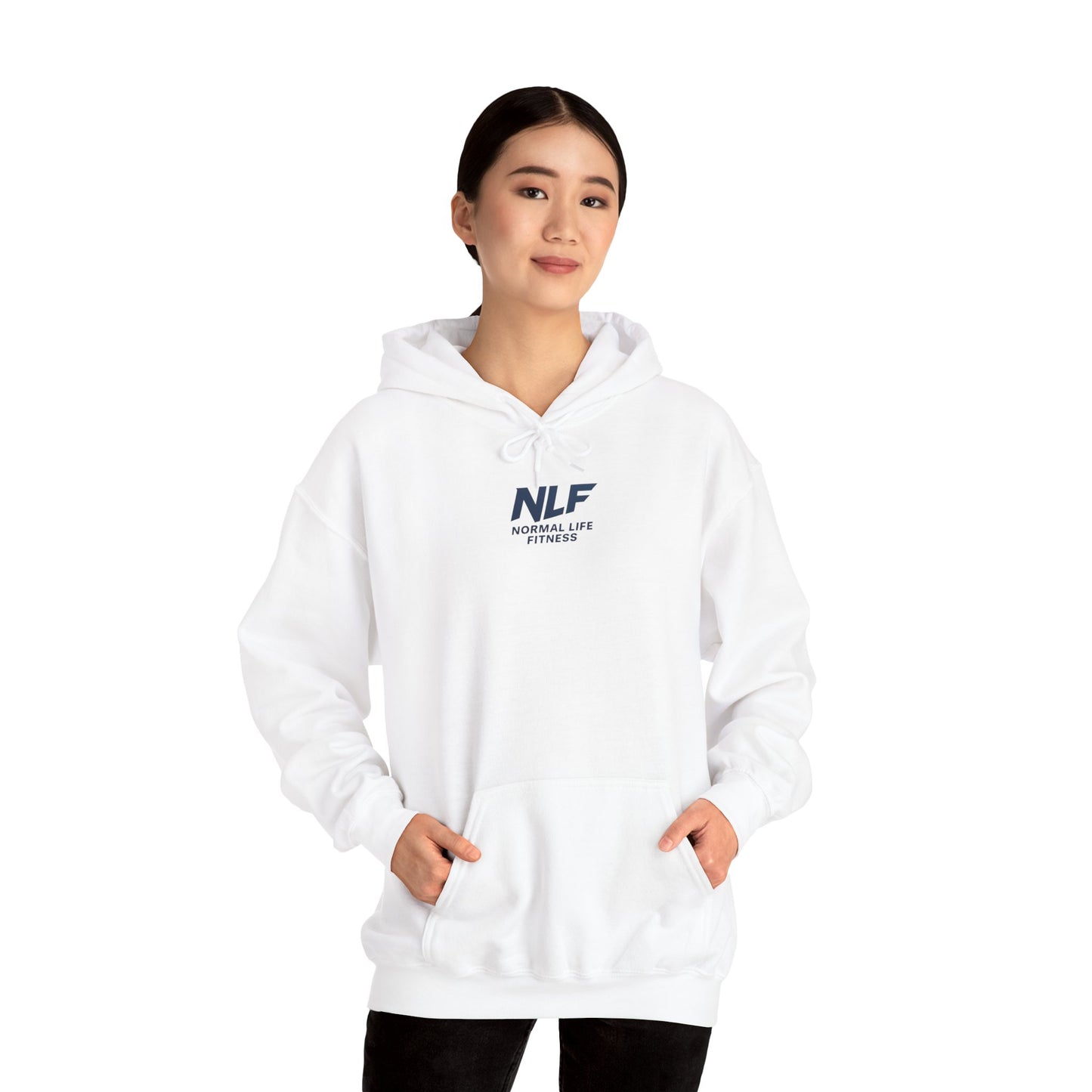 Athletic Hoodie - Bold NLF Logo in Navy - Unisex