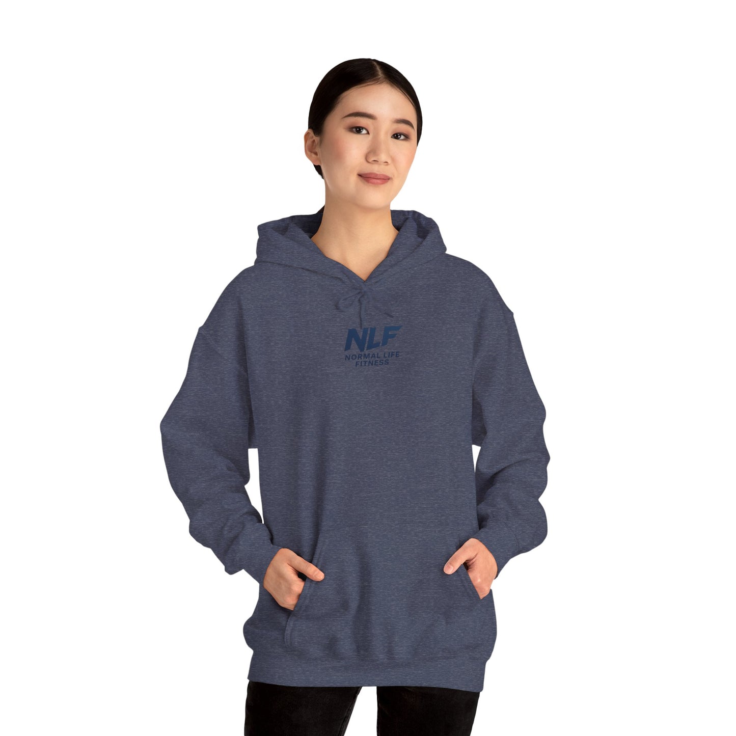 Athletic Hoodie - Bold NLF Logo in Navy - Unisex