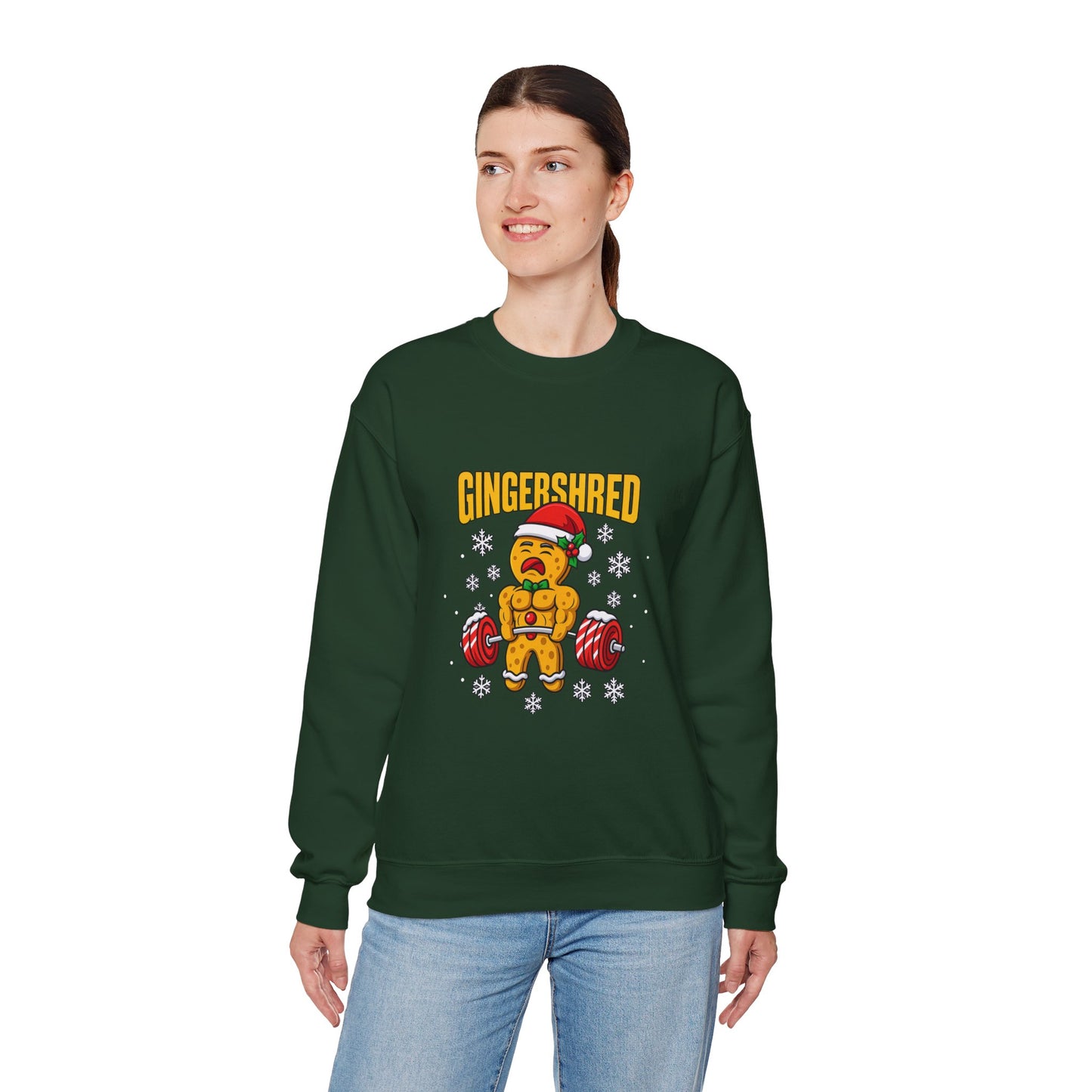 Gym Gingerbread Sweatshirt — Funny Gingershred Workout Pullover