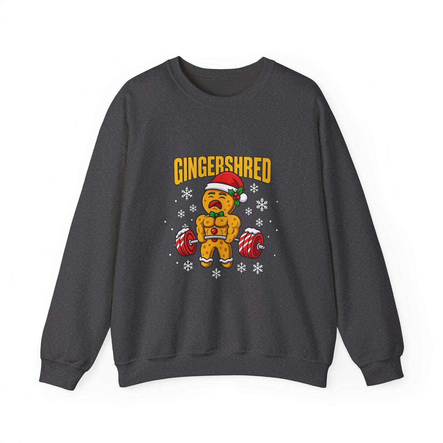 Gym Gingerbread Sweatshirt — Funny Gingershred Workout Pullover