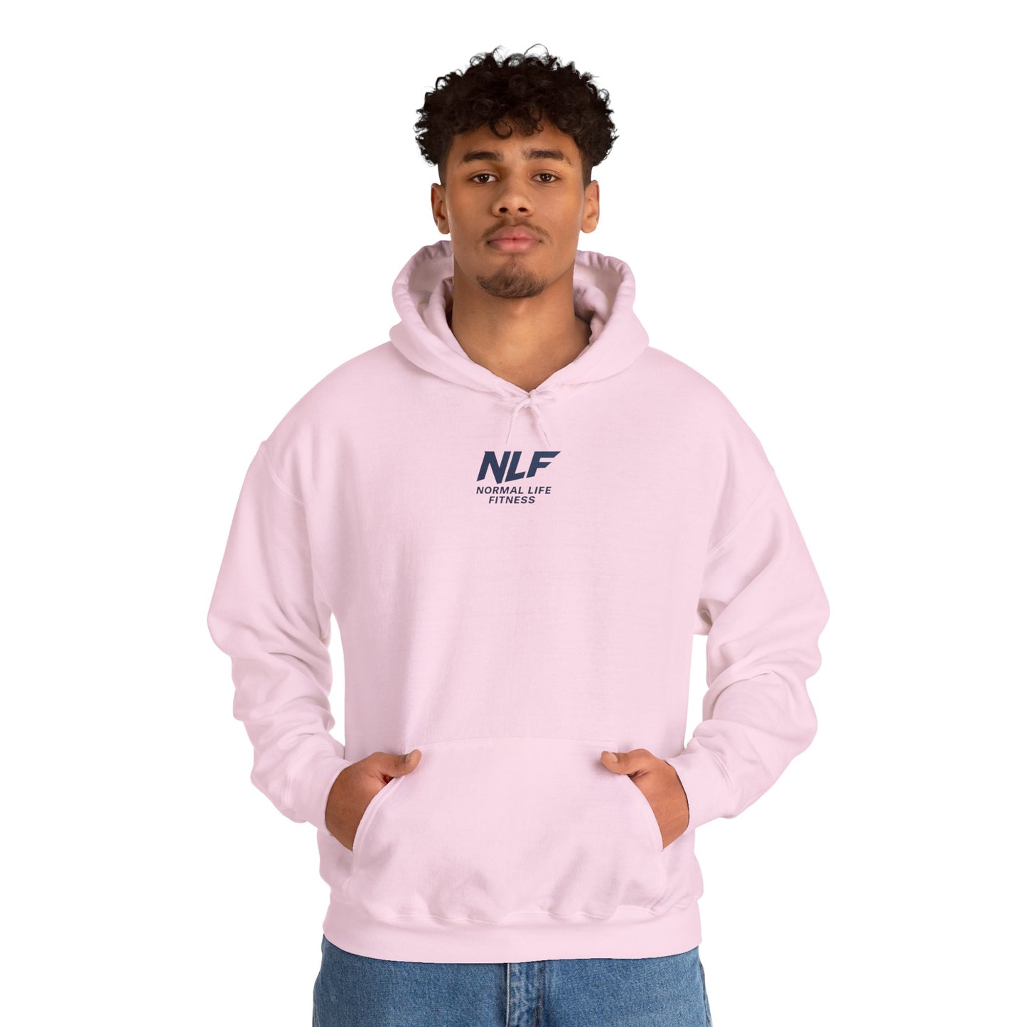 Athletic Hoodie - Bold NLF Logo in Navy - Unisex