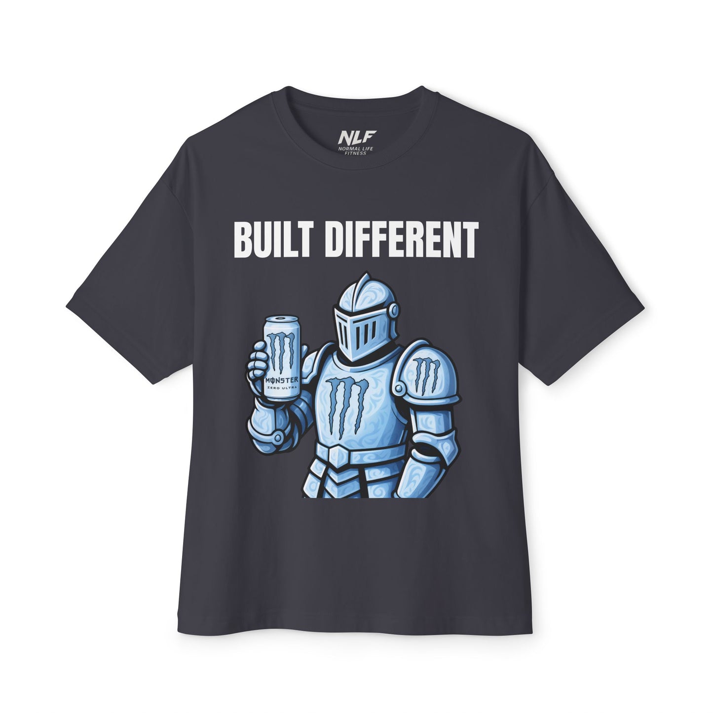 Monster Knight Energy T‑Shirt — "Built Different " Graphic T-Shirt