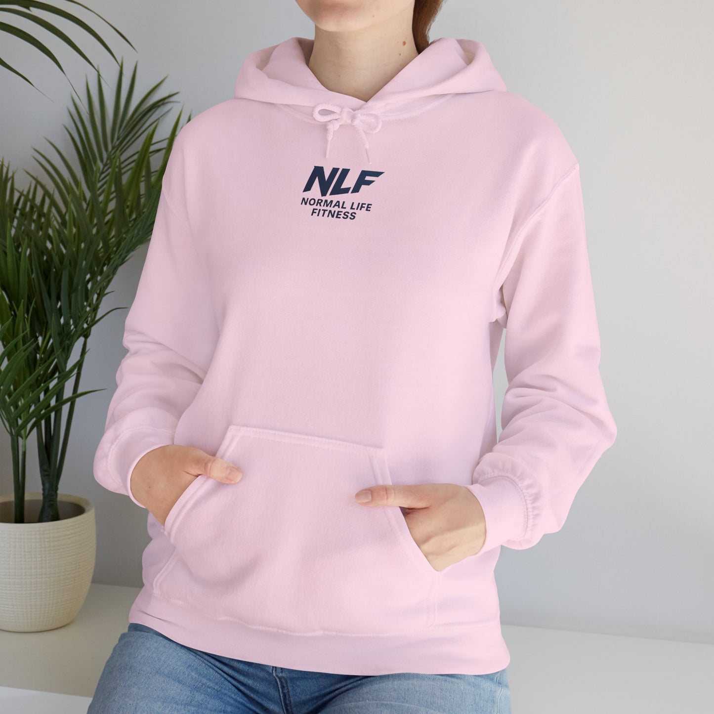 Athletic Hoodie - Bold NLF Logo in Navy - Unisex