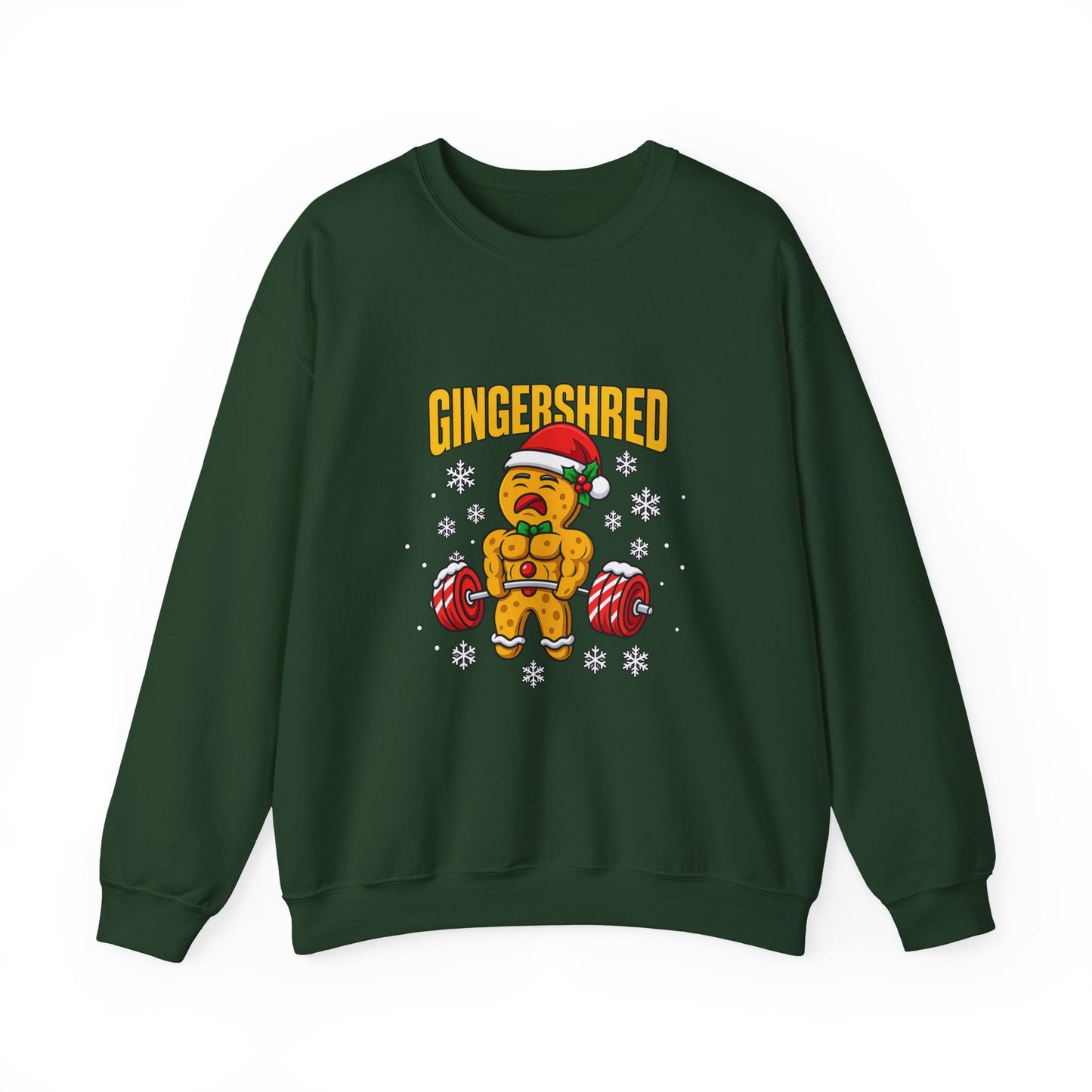 Gym Gingerbread Sweatshirt — Funny Gingershred Workout Pullover