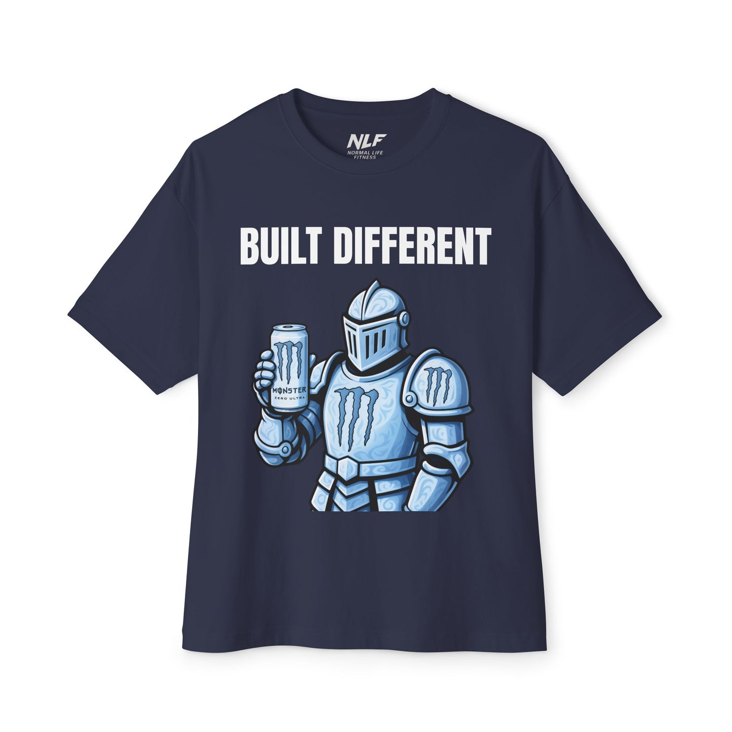 Monster Knight Energy T‑Shirt — "Built Different " Graphic T-Shirt