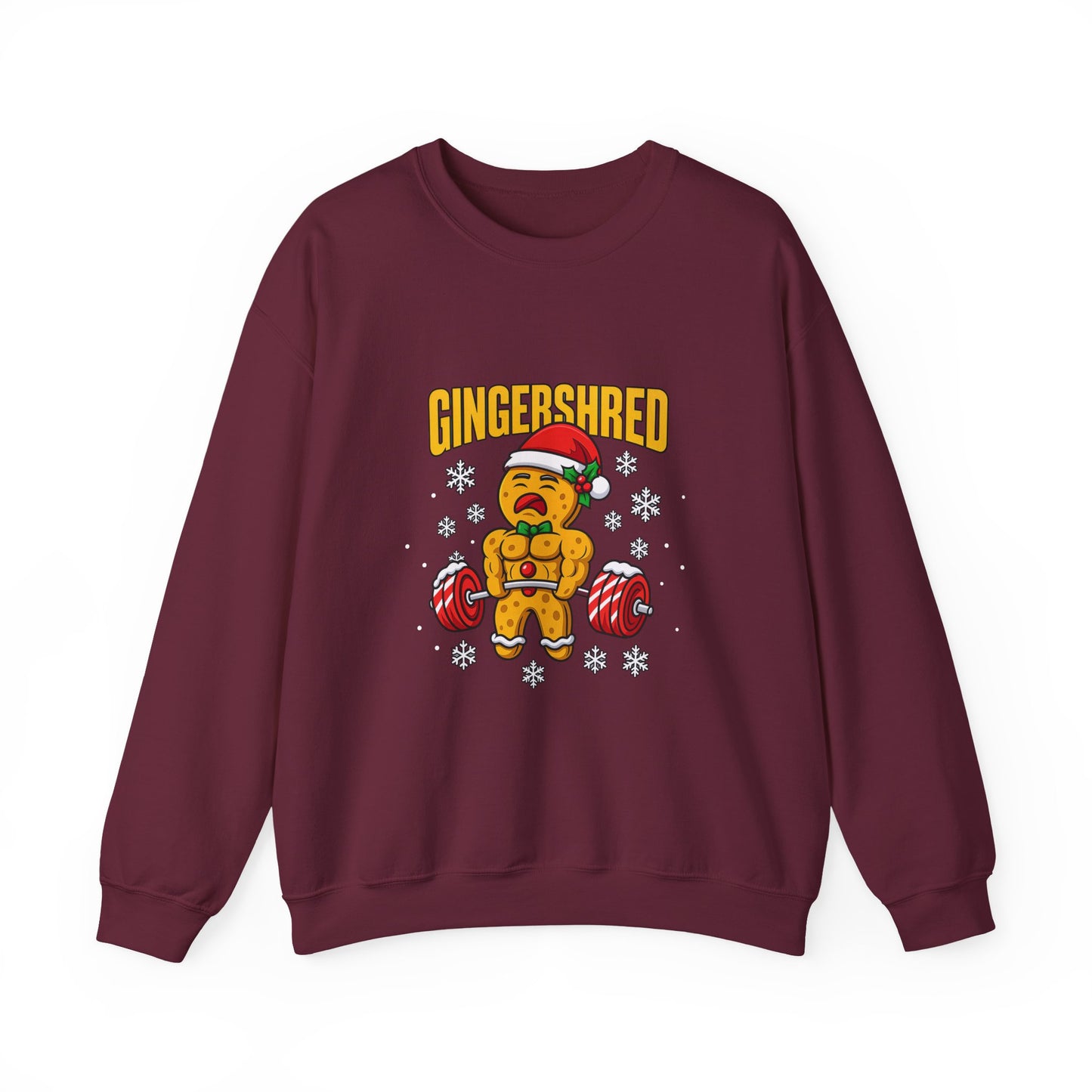 Gym Gingerbread Sweatshirt — Funny Gingershred Workout Pullover
