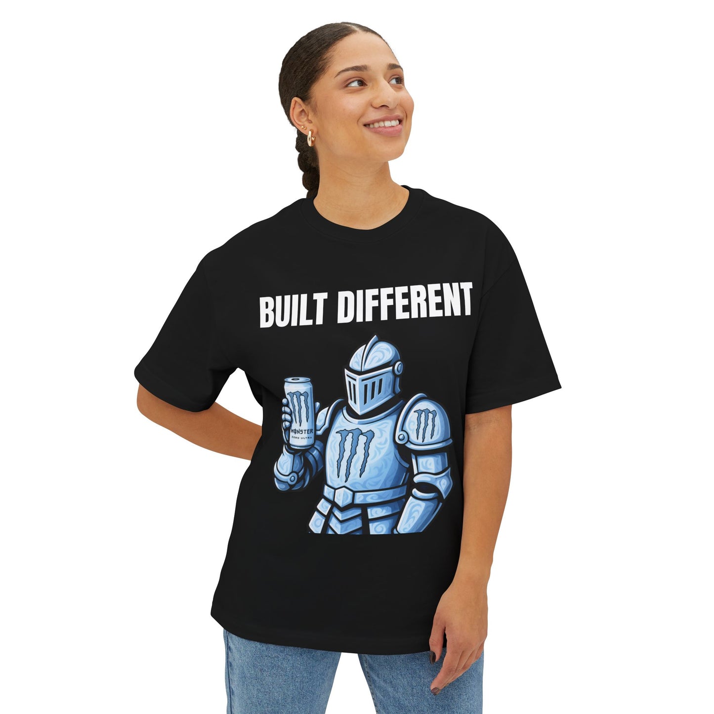 Monster Knight Energy T‑Shirt — "Built Different " Graphic T-Shirt